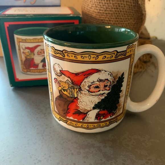 Vintage, SANTA CLAUSE coffee mug, NEW IN ORIGINAL BOX, Creative Concepts. - Picture 3 of 7